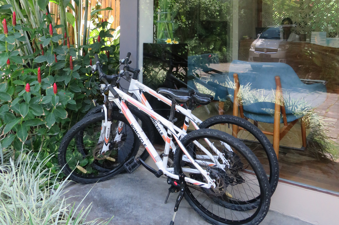 無料自転車を借りてお洒落カフェなど付近を散策するのもおすすめ！