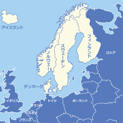 北欧 地図