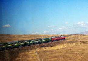 モンゴル 列車01