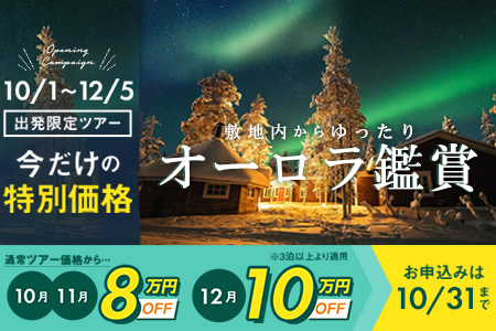 今だけの特別価格！｜オーロラを見にフィンランドへ行こう！