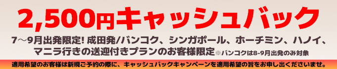 キャッシュバックキャンペーン