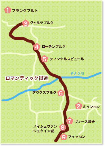 ロマンティック街道map
