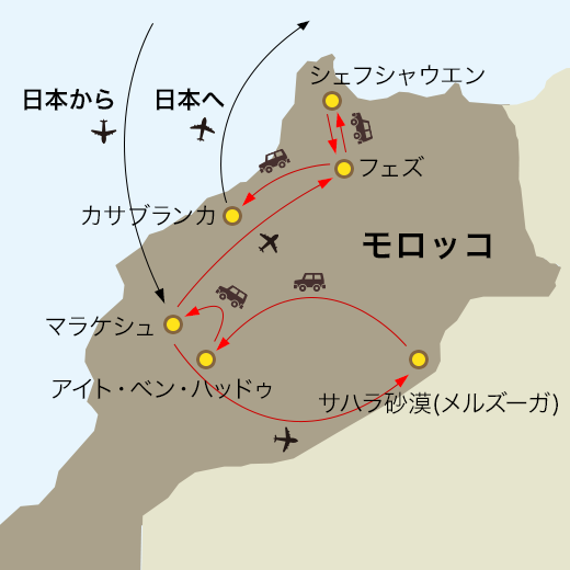 旅行プランMAP