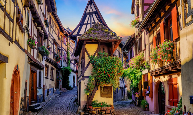 フランスの最も美しい村に指定されているエギスハイム