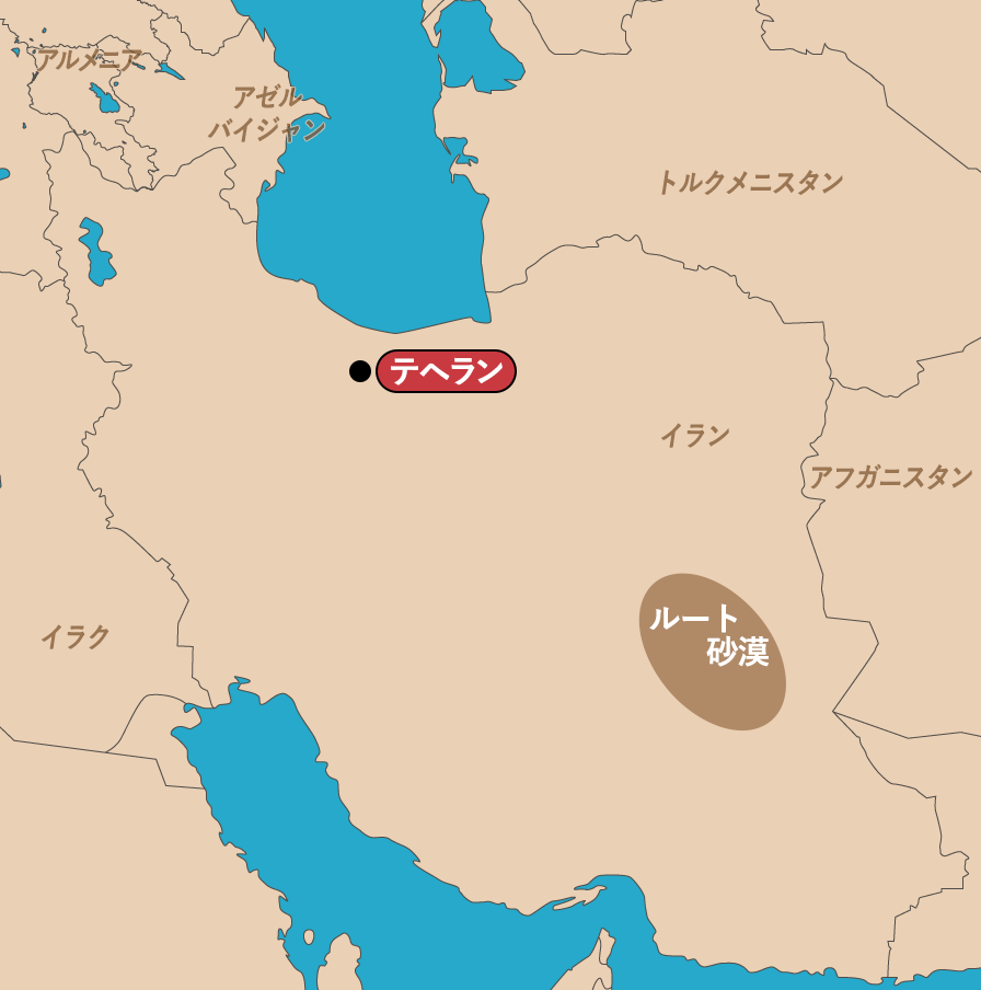 イランおすすめプラン 弾丸プラン地図
