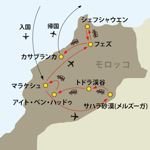 旅行プランMAP
