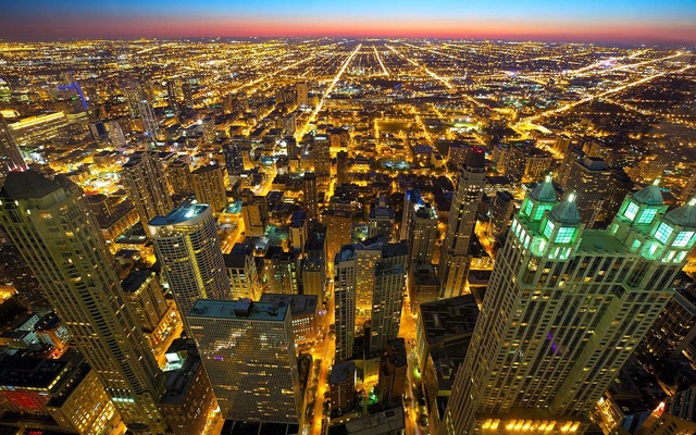 シカゴ観光 ブルース鑑賞とシカゴの夜景1