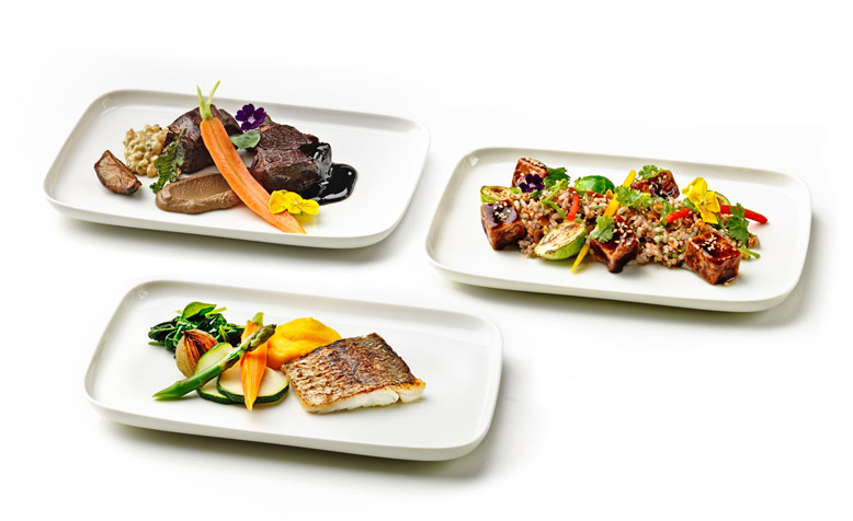 ビジネスクラス 機内食（例）