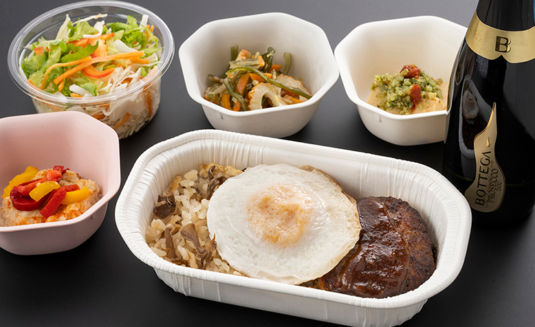 プレミアムエコノミークラス 機内食（例））