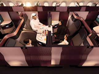 カタール航空ビジネスクラス1