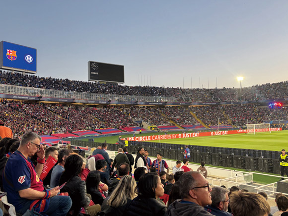 サッカー観戦