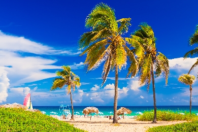【日本語ガイド】ハバナ発　絶景のカリブ海！キューバ随一のカリビアンビーチリゾート☆バラデロへ日帰りプライベートツアー