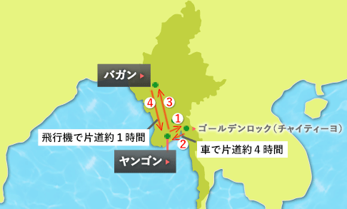 地図 5日間王道プラン
